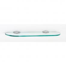 Alno A6750-18-PC - 18'' Glass Shelf W/Brackets