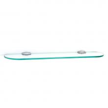Alno A6750-24-PC - 24'' Glass Shelf W/Brackets
