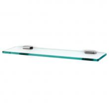 Alno A7750-18-PC - 18'' Glass Shelf W/Brackets