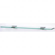 Alno A8455-18-PC - 18'' Glass Shelf W/Brackets
