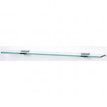 Alno A8455-24-PC - 24'' Glass Shelf W/Brackets