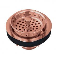 Alno D2000.PB - Drain - 3.5'' Large Basket Strainer W/ Basket, Solid Brass W/ Washers And Nuts