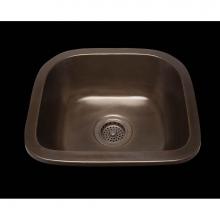 Alno ZC1513P.ZB - Zane, D-Bowl Prep Sink, Plain Pattern, 3 1/2'' Drain Opening, Undermount and Drop In