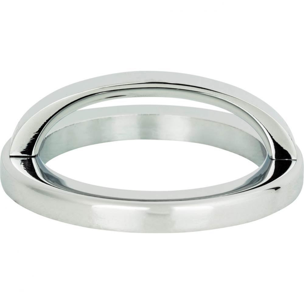Tableau Round Base and Top 2 1/2 Inch (c-c) Polished Chrome