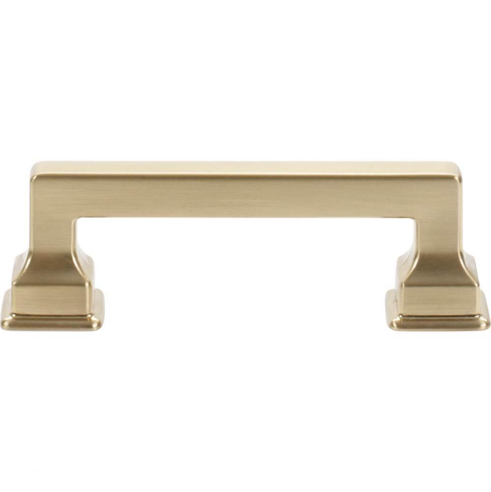 Erika Pull 3 Inch (c-c) Warm Brass