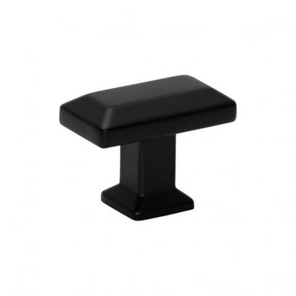 Sweetbriar Lane Rectangle Knob 1 3/8 Inch Matte Black