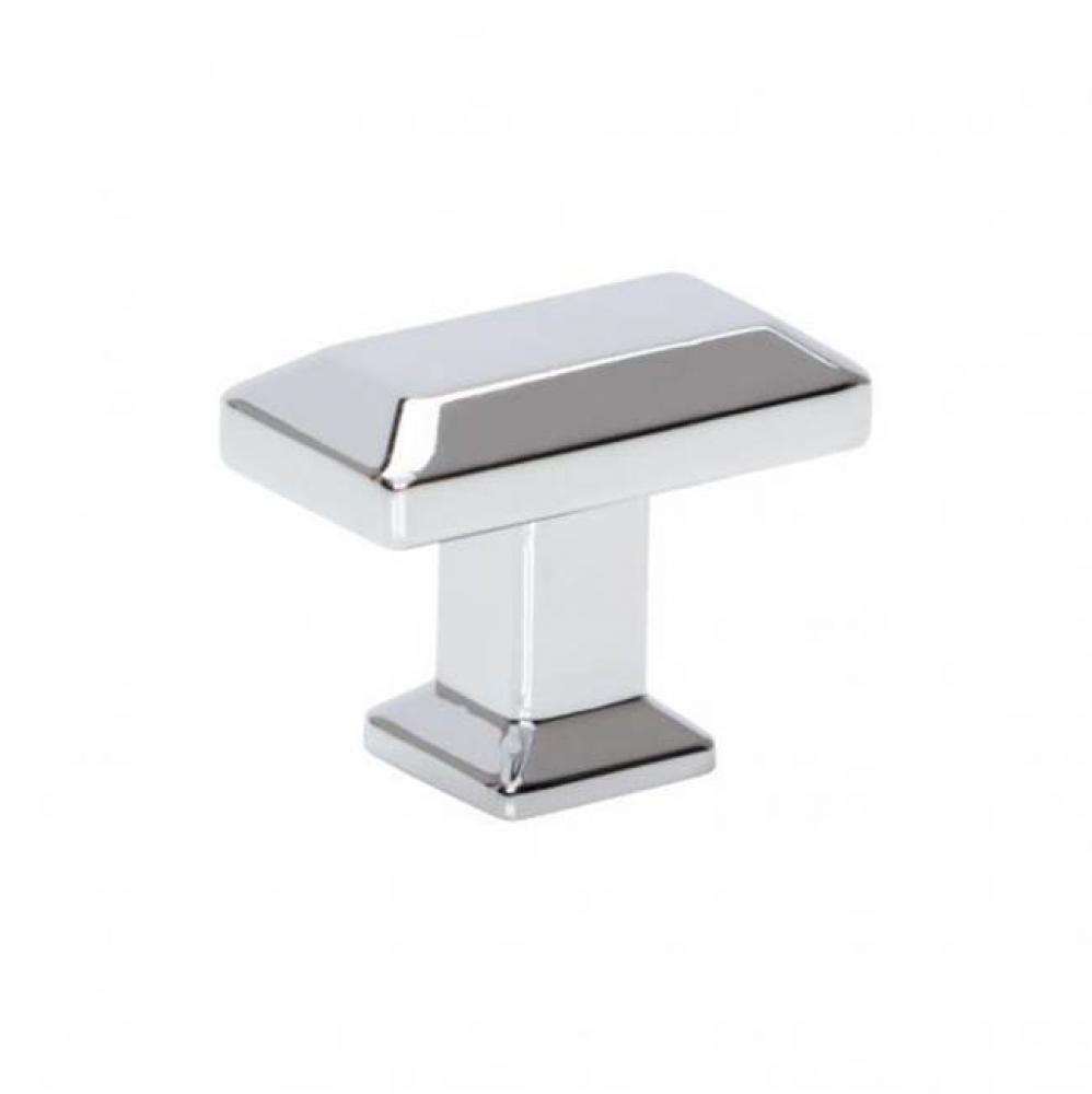 Sweetbriar Lane Rectangle Knob 1 3/8 Inch Polished Chrome