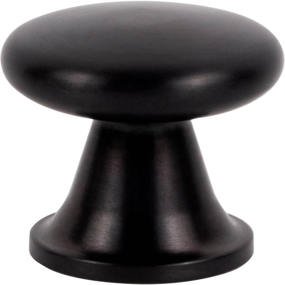 Burbank Knob 1 1/8 Inch Matte Black