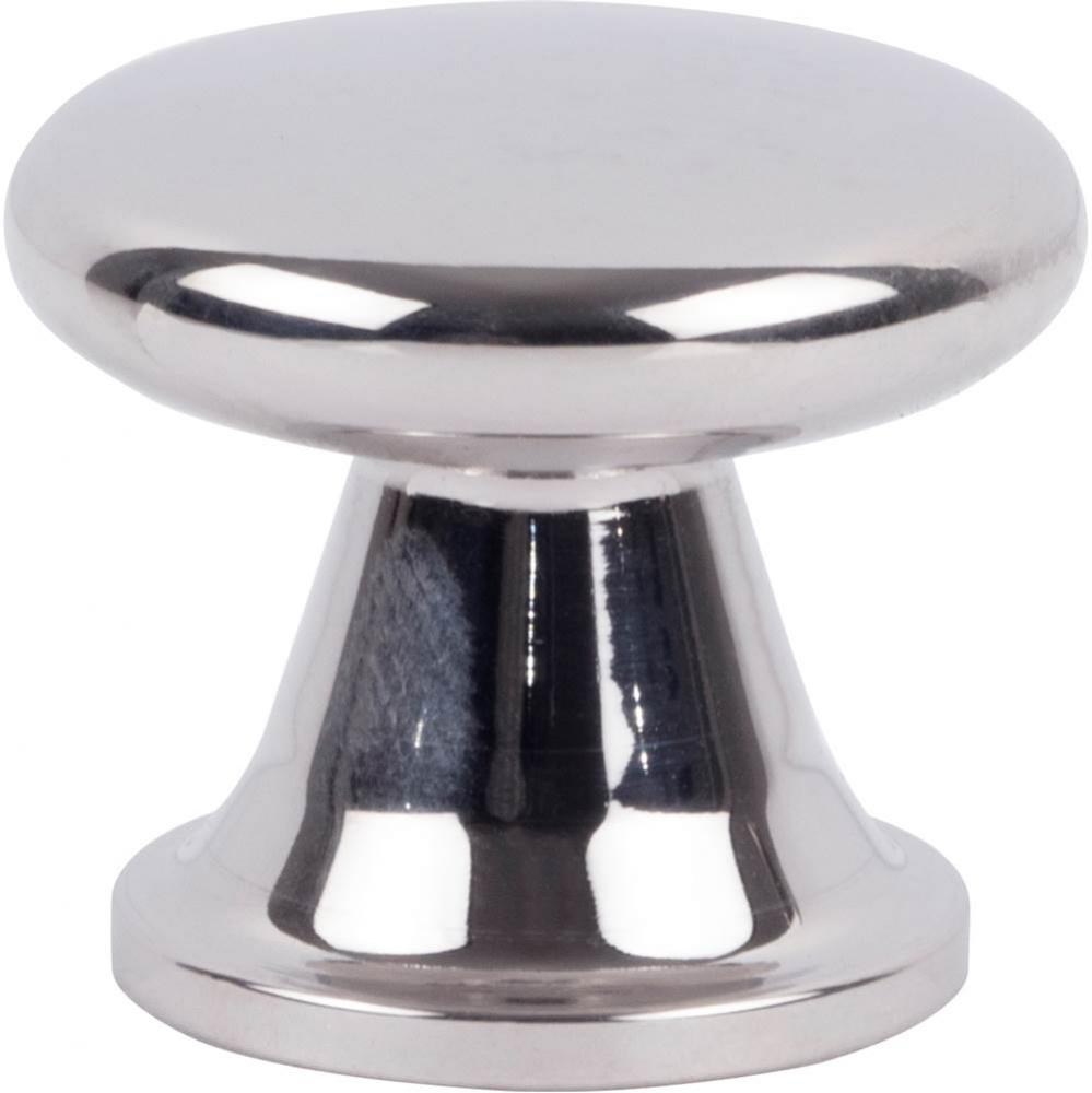 Burbank Knob 1 1/8 Inch Polished Stainless Steel