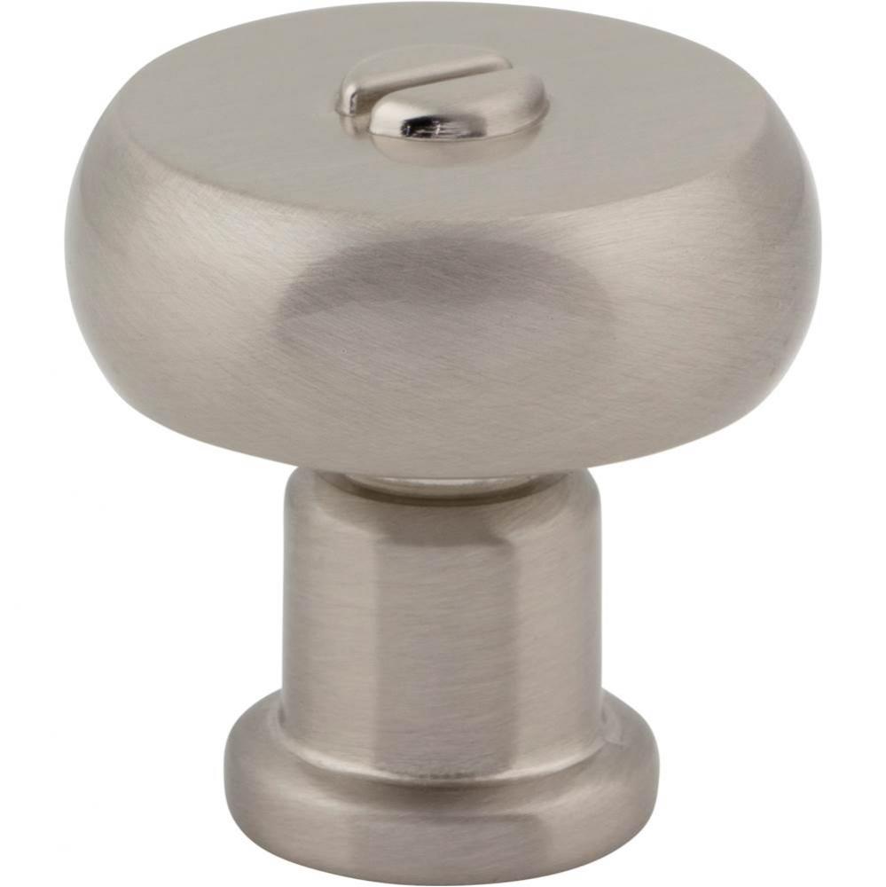 Everitt Knob 1 3/16 Inch Brushed Nickel