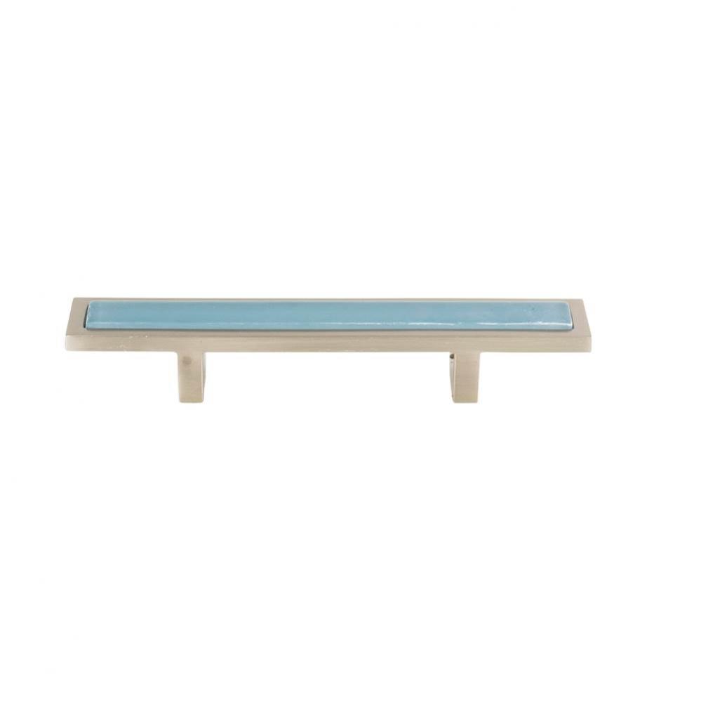 Spa Blue Pull 3 Inch (c-c) Brushed Nickel