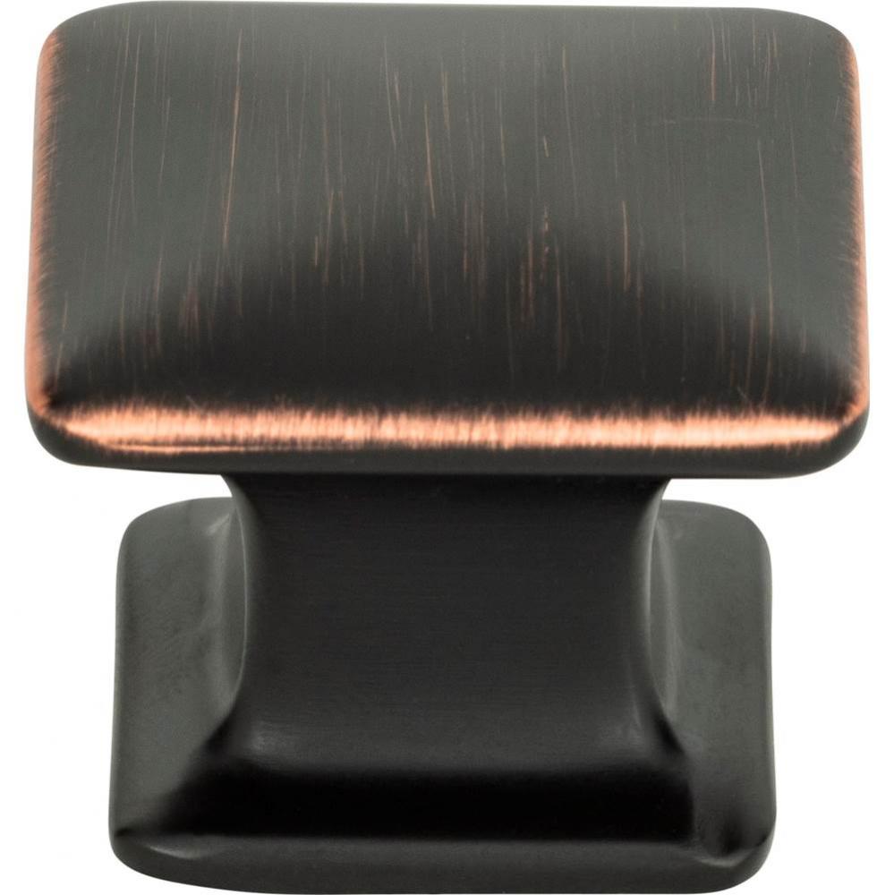 Alcott Square Knob 1 1/4 Inch Venetian Bronze