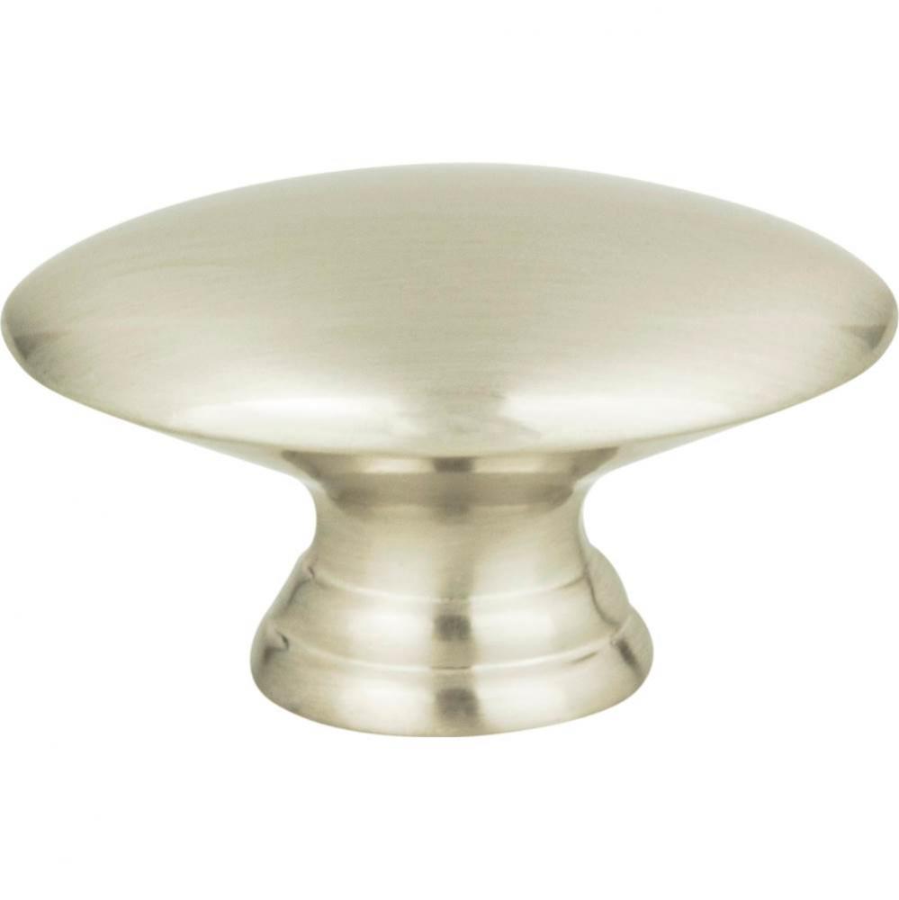 Egg Knob 1 1/2 Inch Brushed Nickel