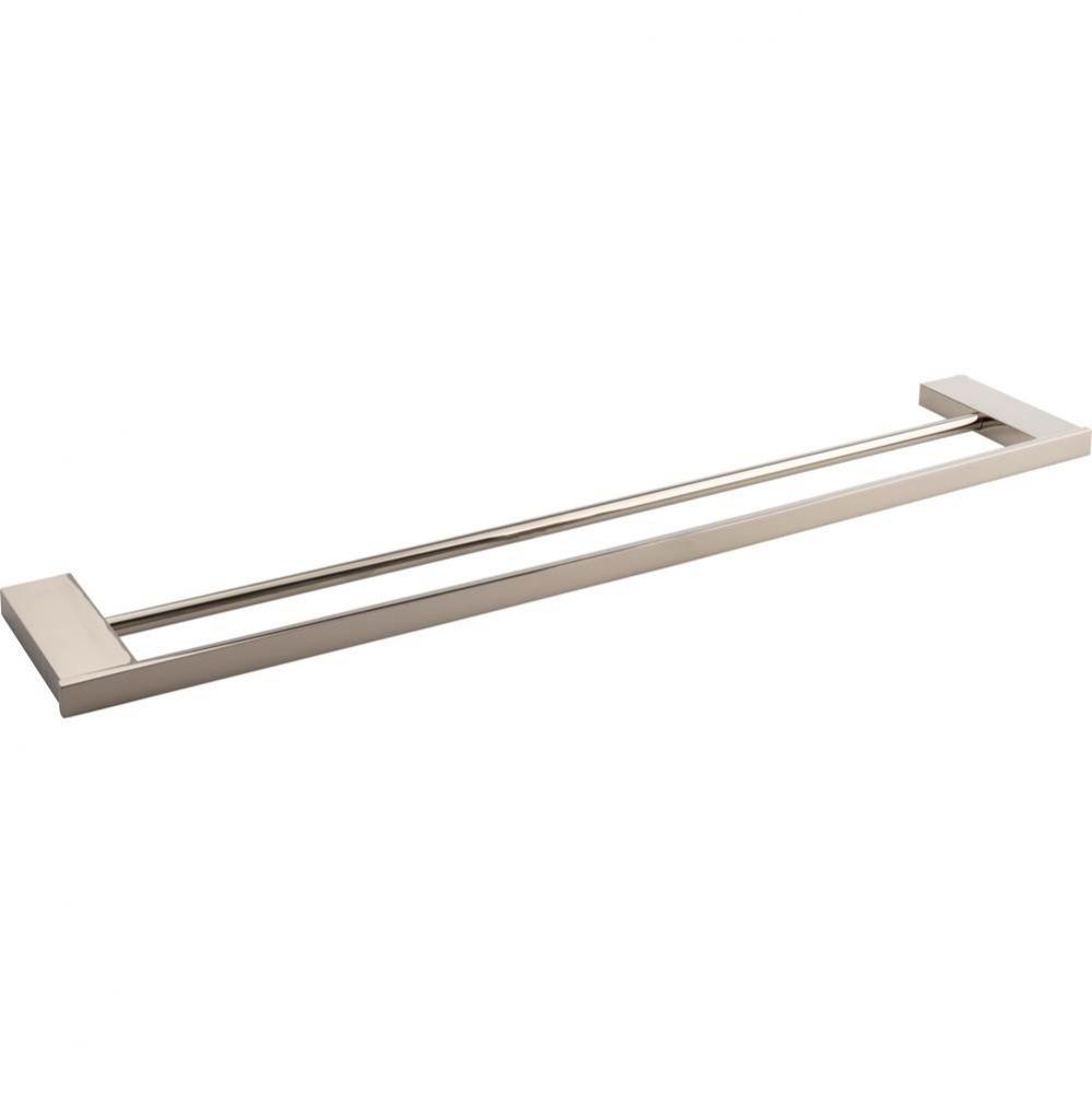 Parker Bath Towel Bar 24 Inch Double Polished Nickel