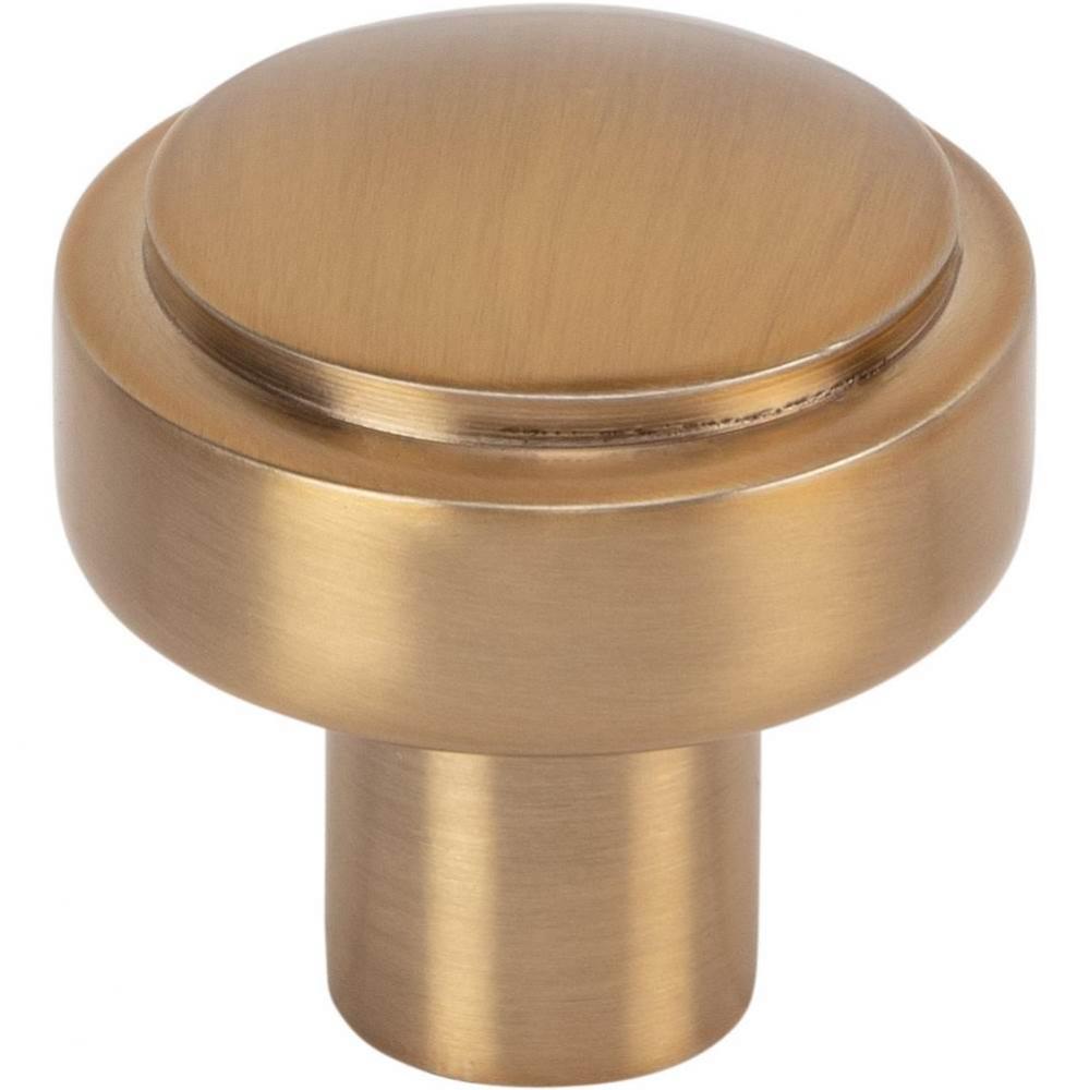 Kayden Knob 1 1/4 Inch Warm Brass