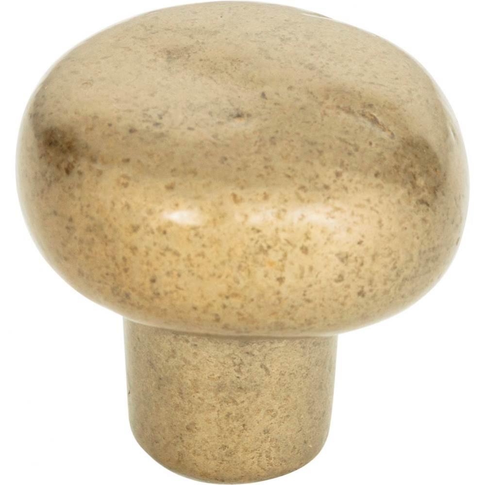 Distressed Round Knob 1 3/8 Inch Champagne