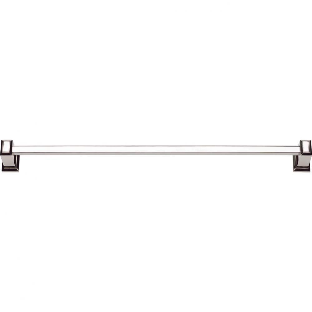 Sutton Place Bath Towel Bar 18 Inch Single Polished Nickel