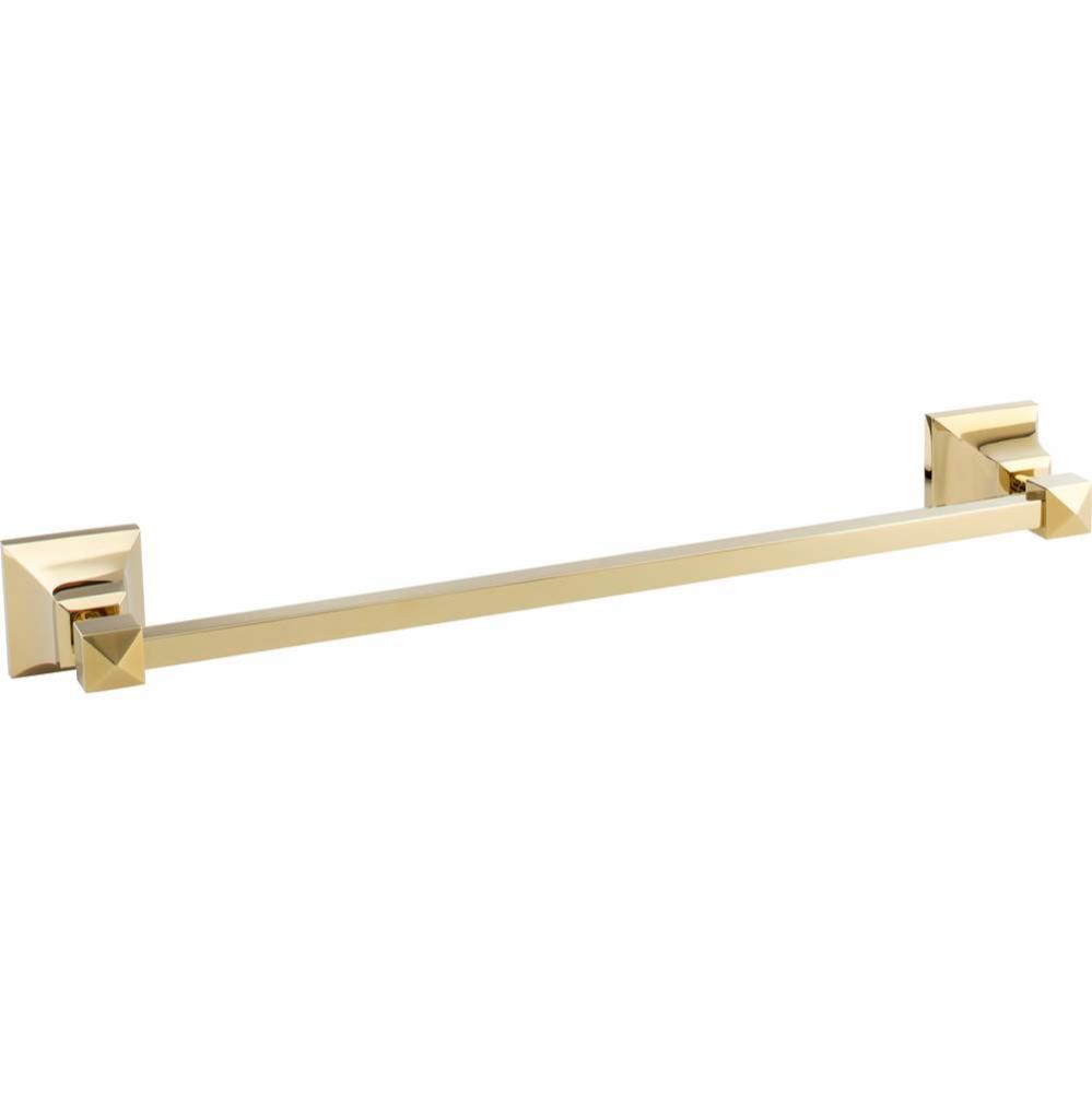 Gratitude Bath Towel Bar 18 Inch Single French Gold