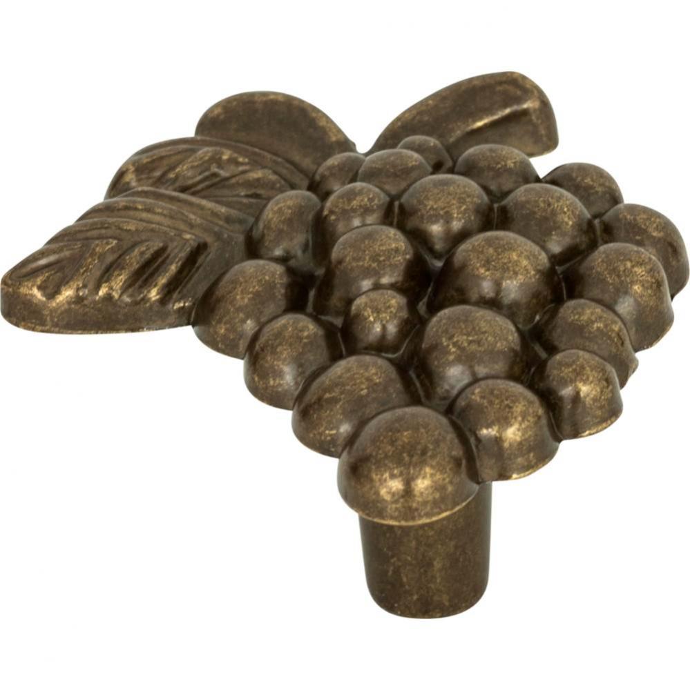 Vineyard Grapes Knob 2 Inch Burnished Bronze