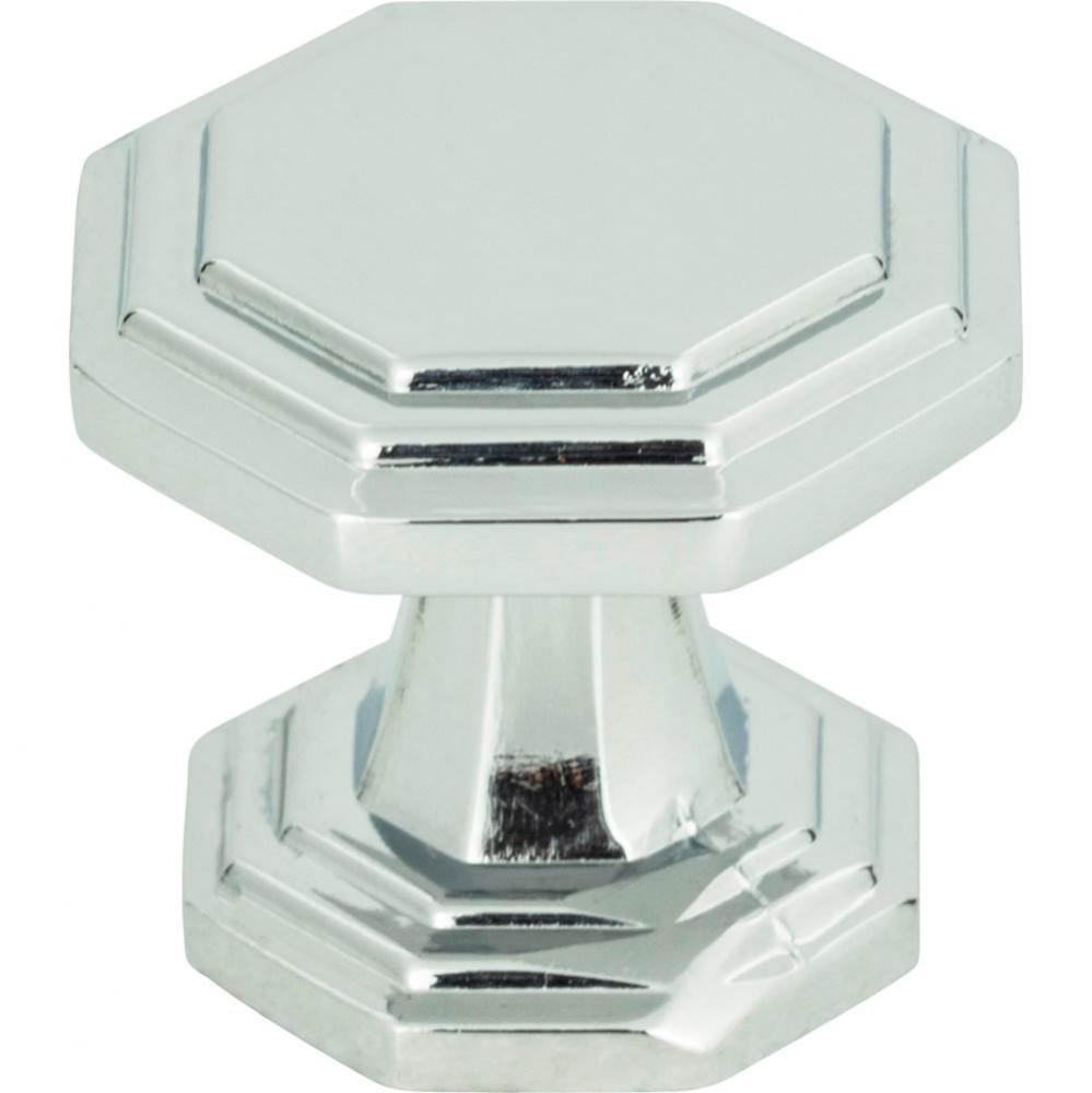 Dickinson Octagon Knob 1 1/4 Inch Polished Chrome