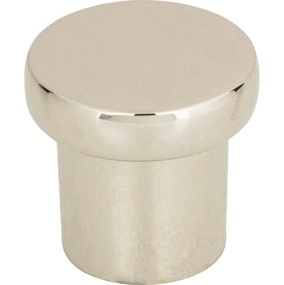 Chunky Round Knob Small 1 Inch Polished Nickel