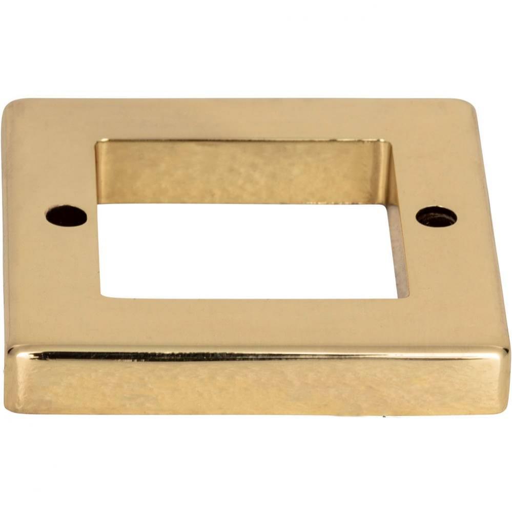 Tableau Square Base 1 7/16 Inch French Gold