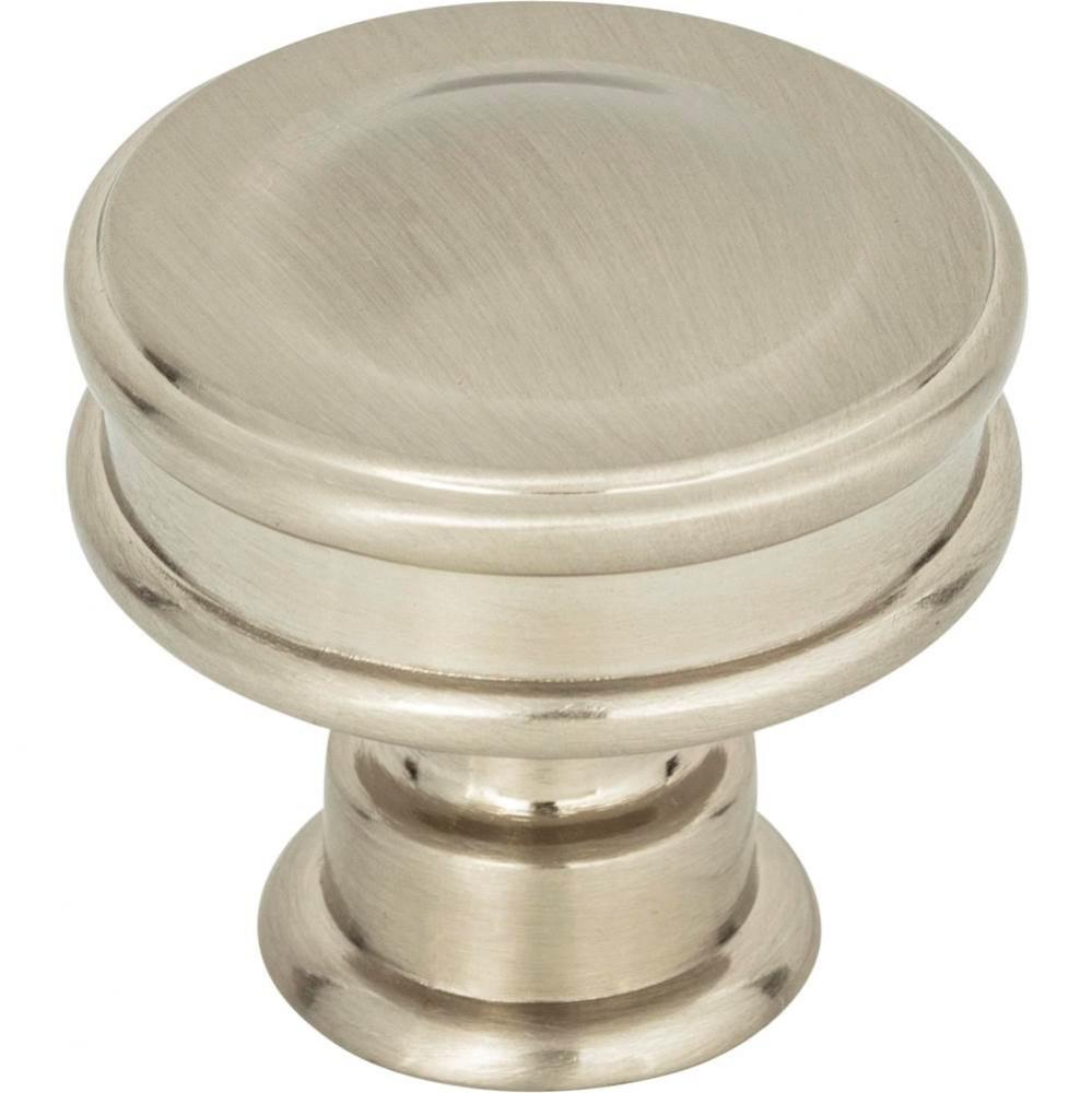 Oskar Knob 1 1/4 Inch Brushed Nickel