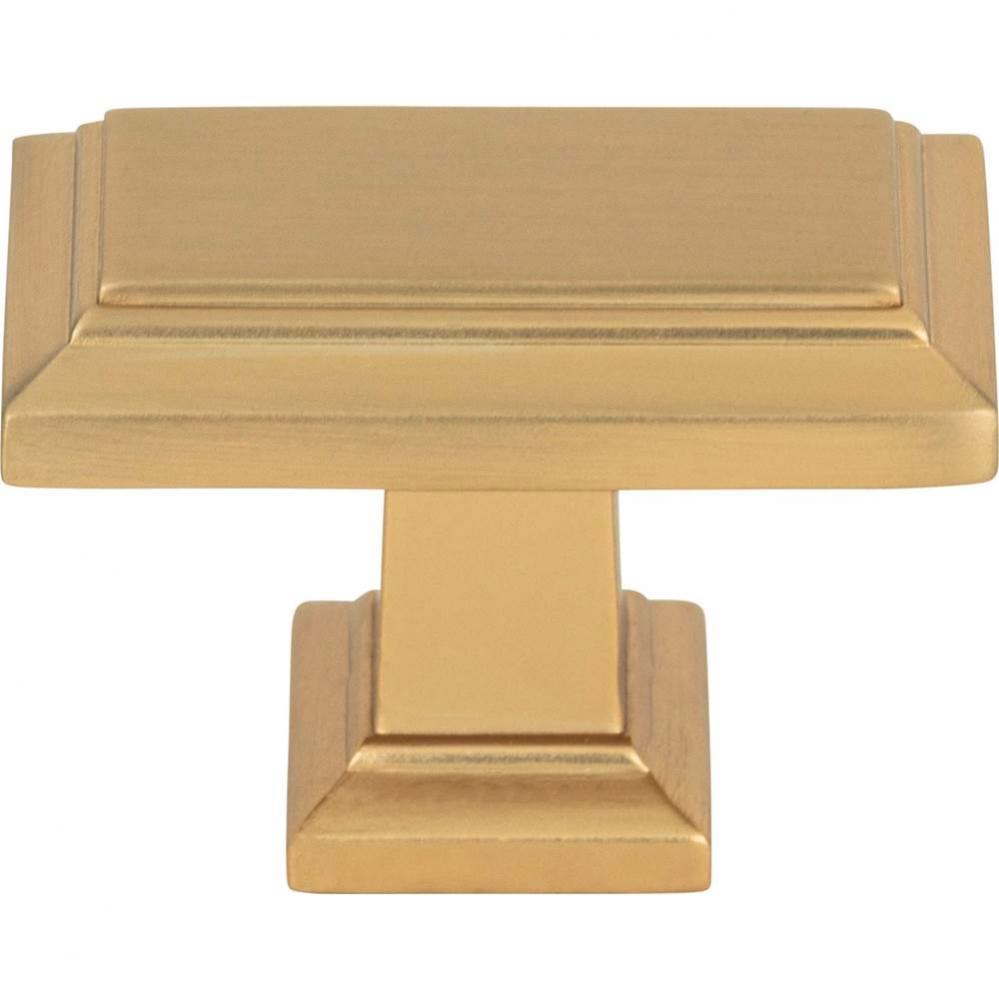 Sutton Place Rectangle Knob 1 7/16 Inch Champagne