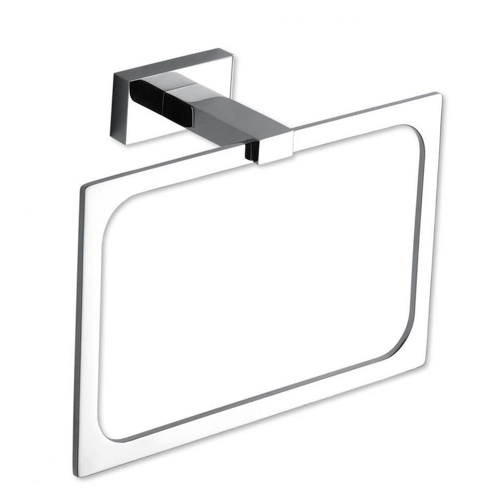 Axel Bath Towel Ring  Polished Chrome