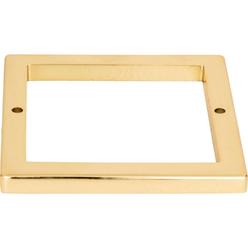 Tableau Square Base 3 Inch French Gold