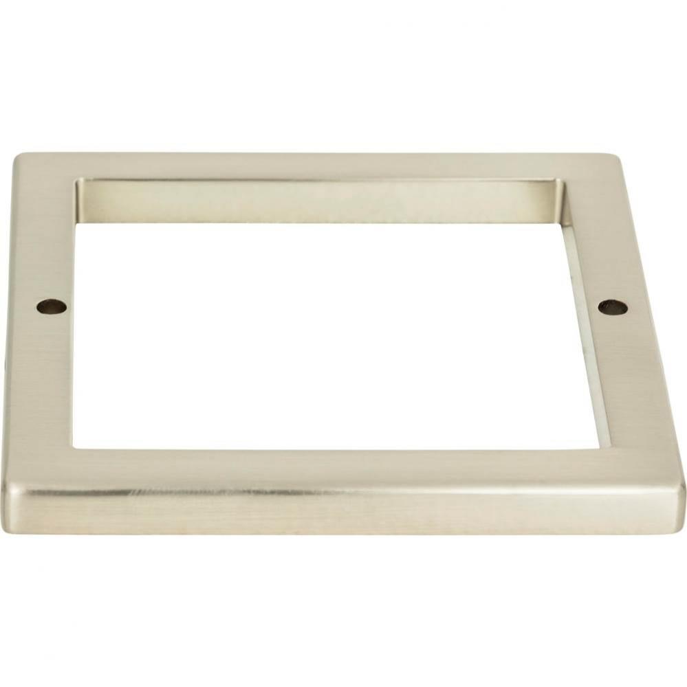 Tableau Square Base 3 Inch Brushed Nickel