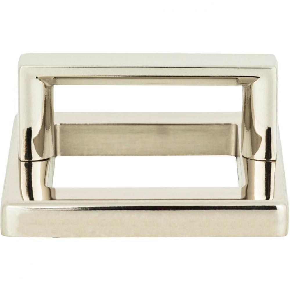 Tableau Square Base and Top 1 13/16 Inch (c-c) Polished Nickel