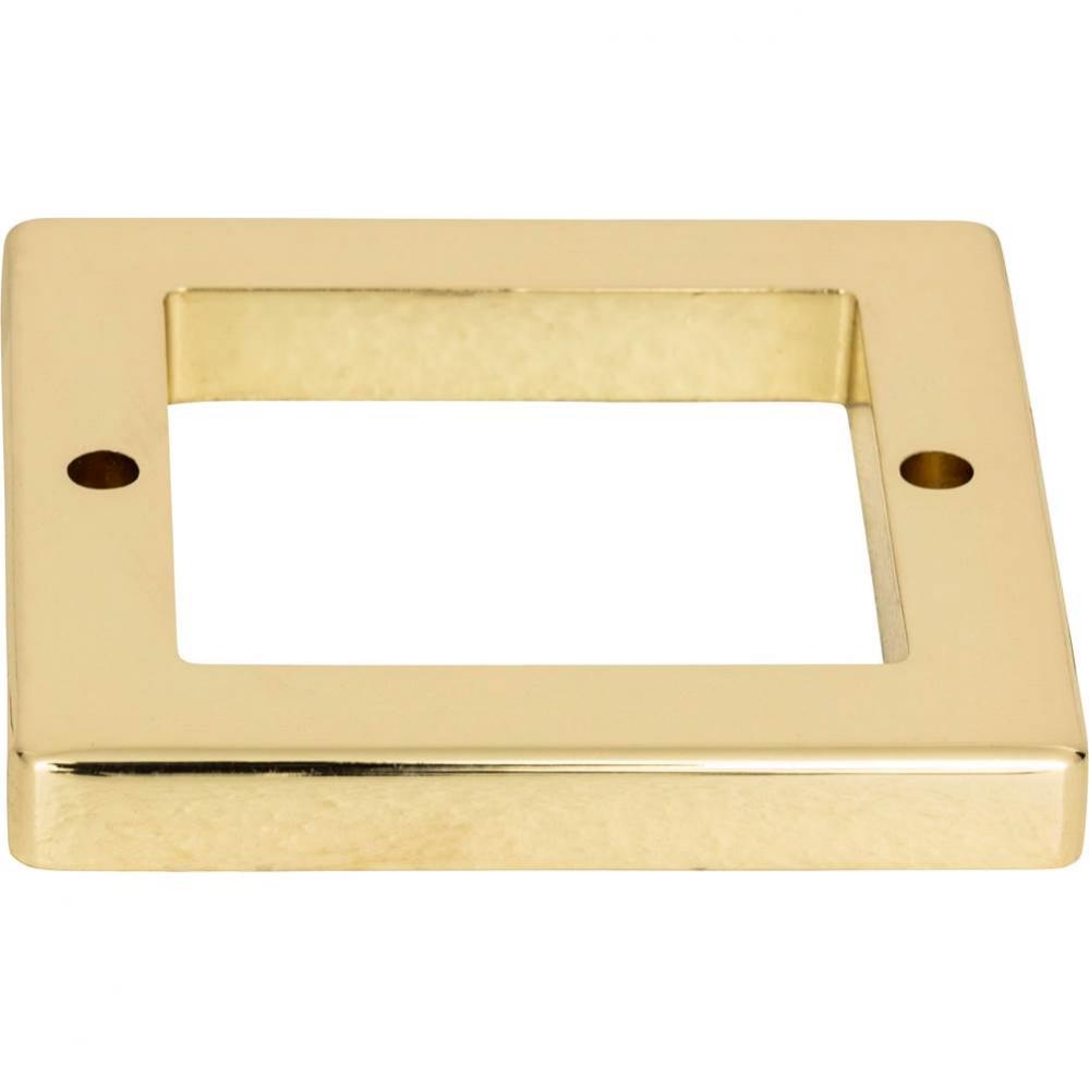 Tableau Square Base 1 13/16 Inch French Gold