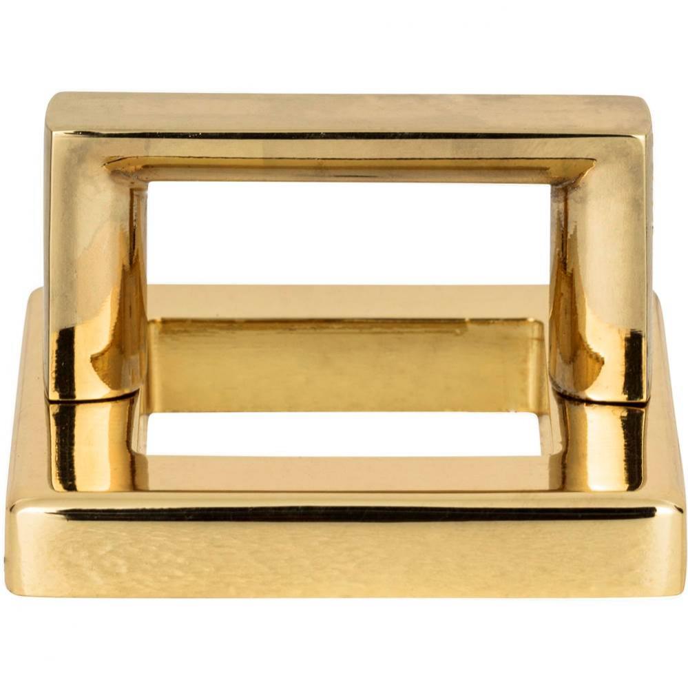 Tableau Square Base and Top 1 7/16 Inch (c-c) French Gold