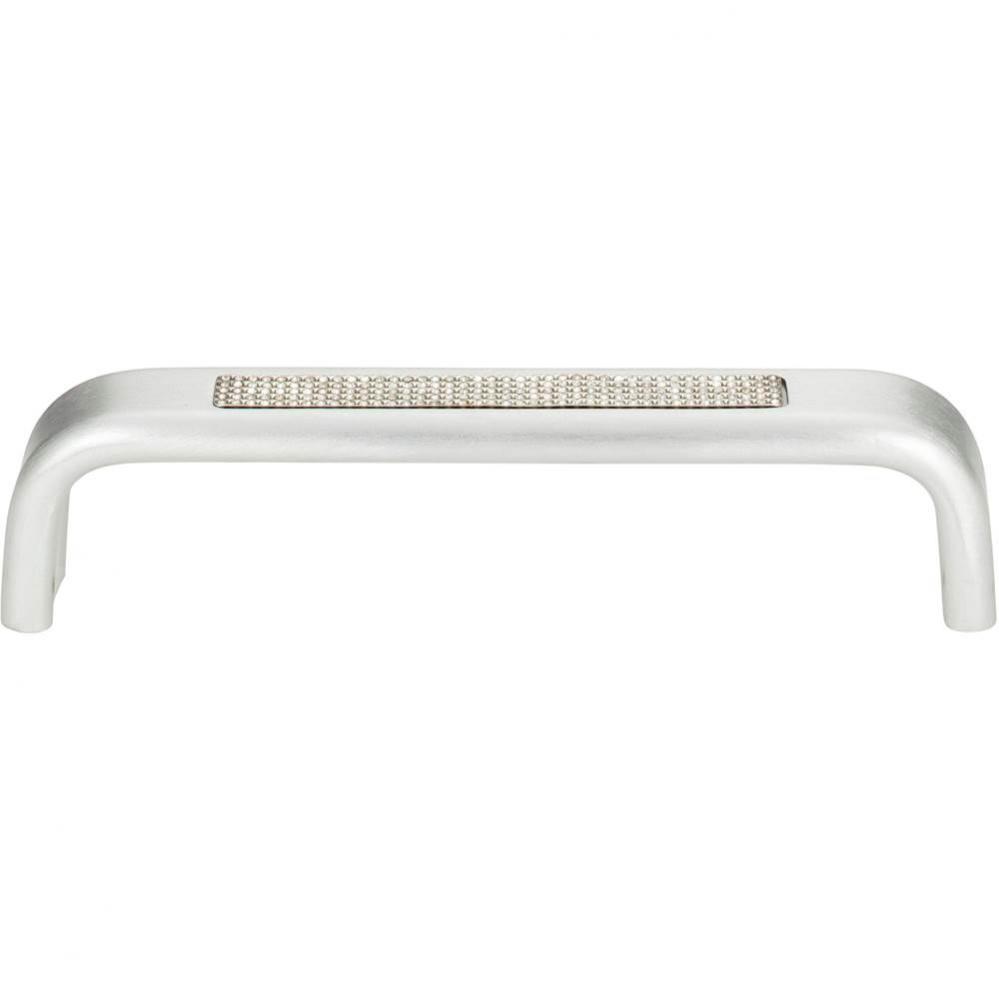 Crystal Inset Arch Pull 5 1/16 Inch (c-c) Matte Chrome