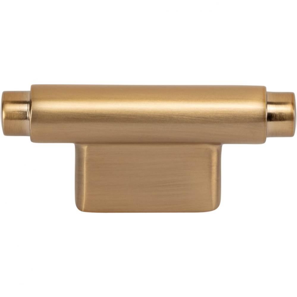 Kayden T-Knob 2 1/2 Inch Warm Brass