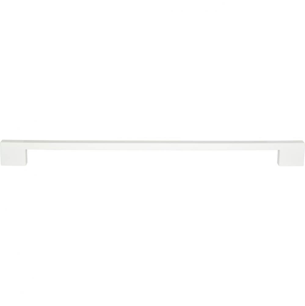 Thin Square Appliance Pull 18 Inch (c-c) High White Gloss