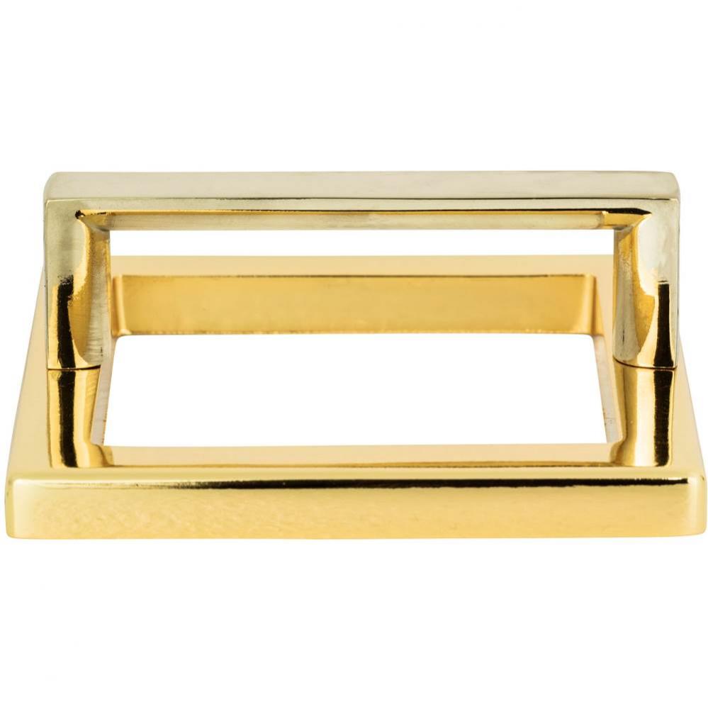 Tableau Square Base and Top 2 1/2 Inch (c-c) French Gold
