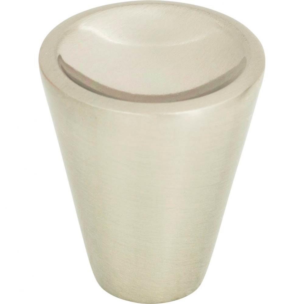 Dap Cone Knob 1 Inch Brushed Nickel