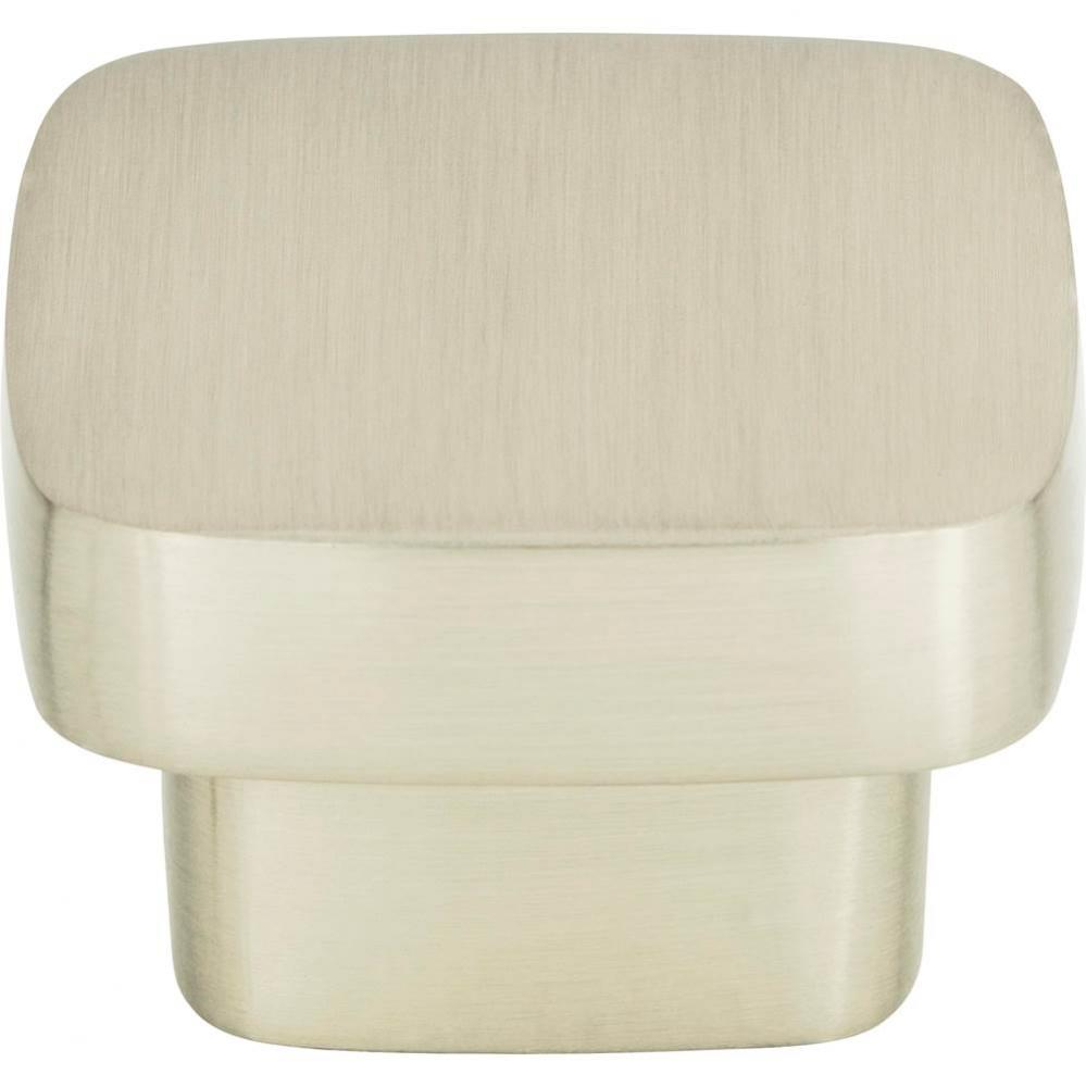 Chunky Square Knob Large 1 13/16 Inch Brushed Nickel