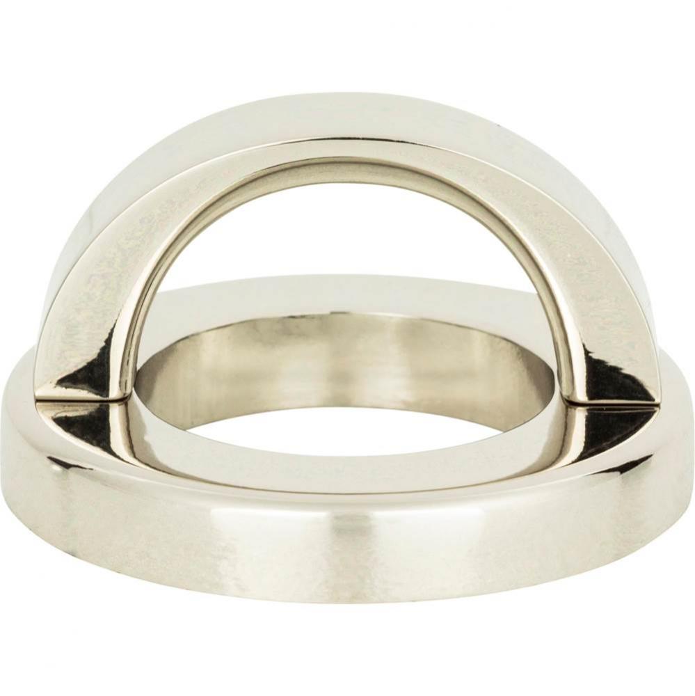Tableau Round Base and Top 1 7/16 Inch (c-c) Polished Nickel