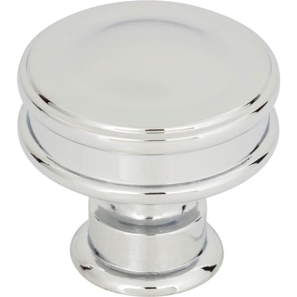 Oskar Knob 1 1/4 Inch Polished Chrome