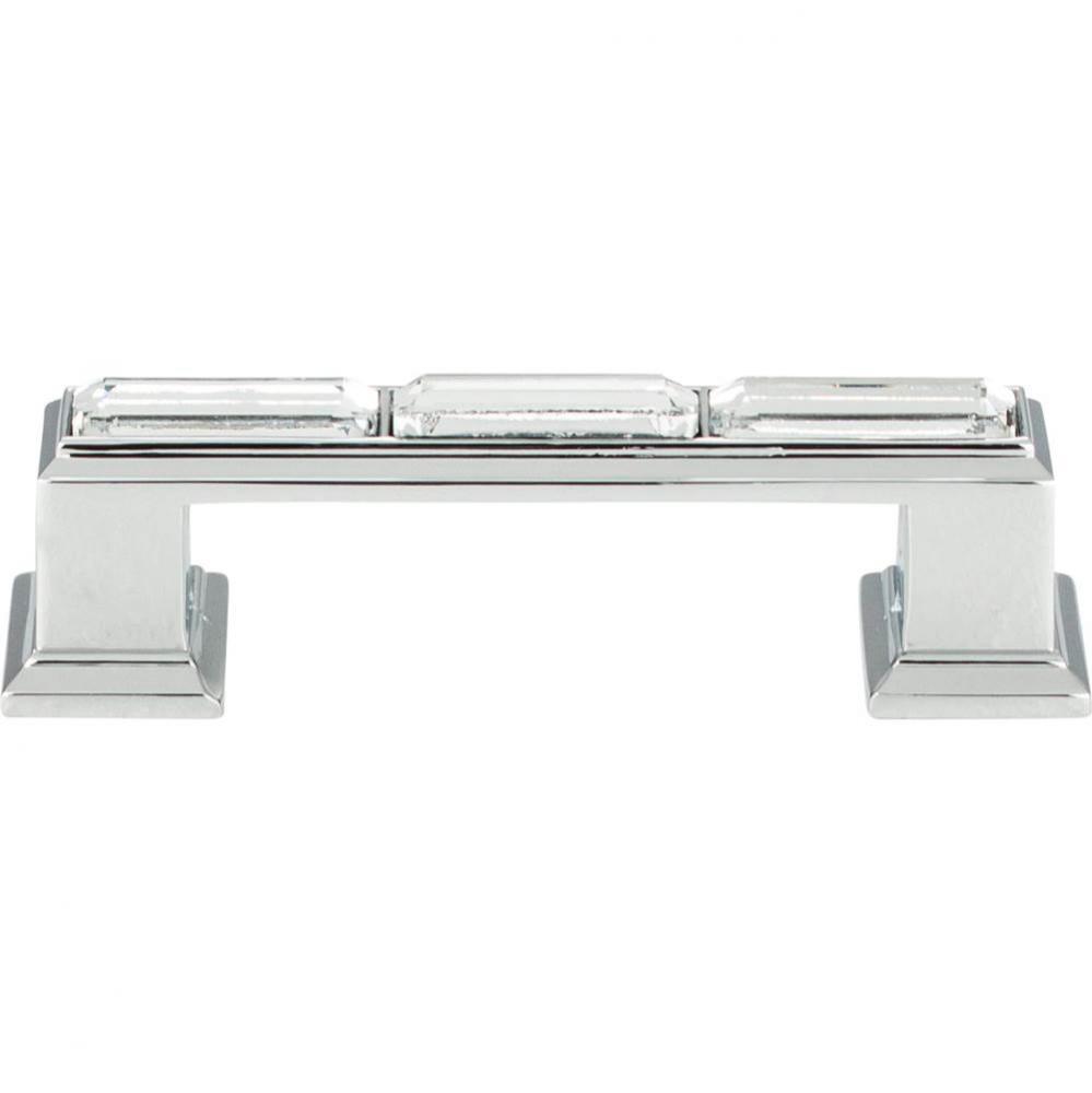 Legacy Crystal Pull 3 Inch (c-c) Polished Chrome