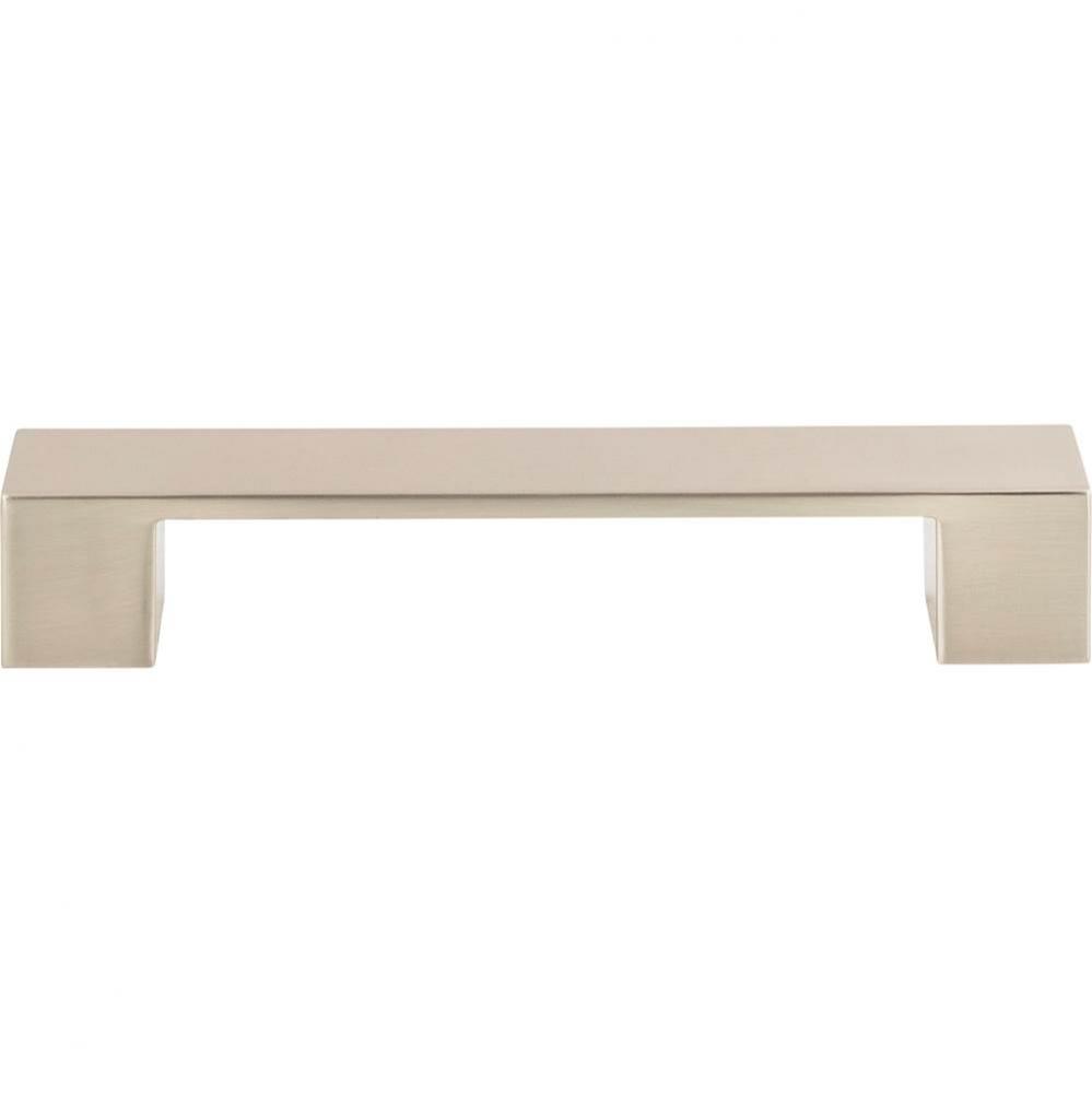 Wide Square Pull 5 1/16 Inch (c-c) Brushed Nickel