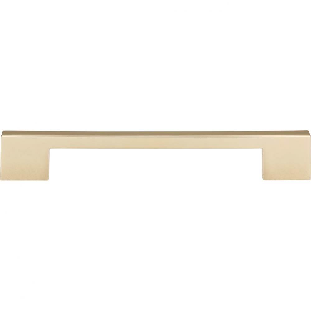 Thin Square Pull 7 9/16 Inch (c-c) French Gold