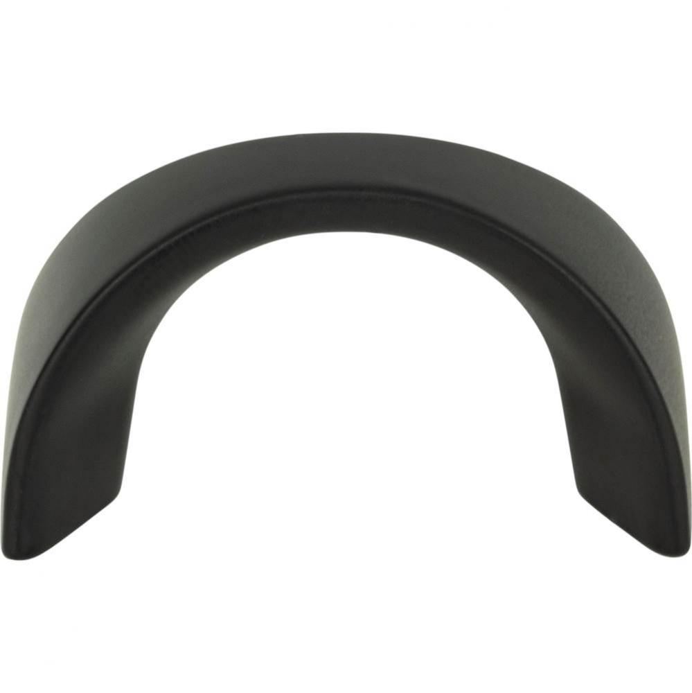 Sleek Knob 1 1/4 Inch (c-c) Matte Black