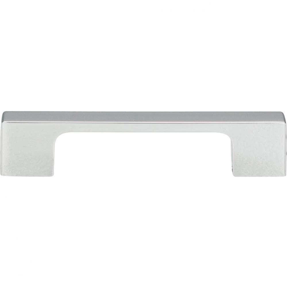 Thin Square Pull 3 3/4 Inch (c-c) Polished Chrome