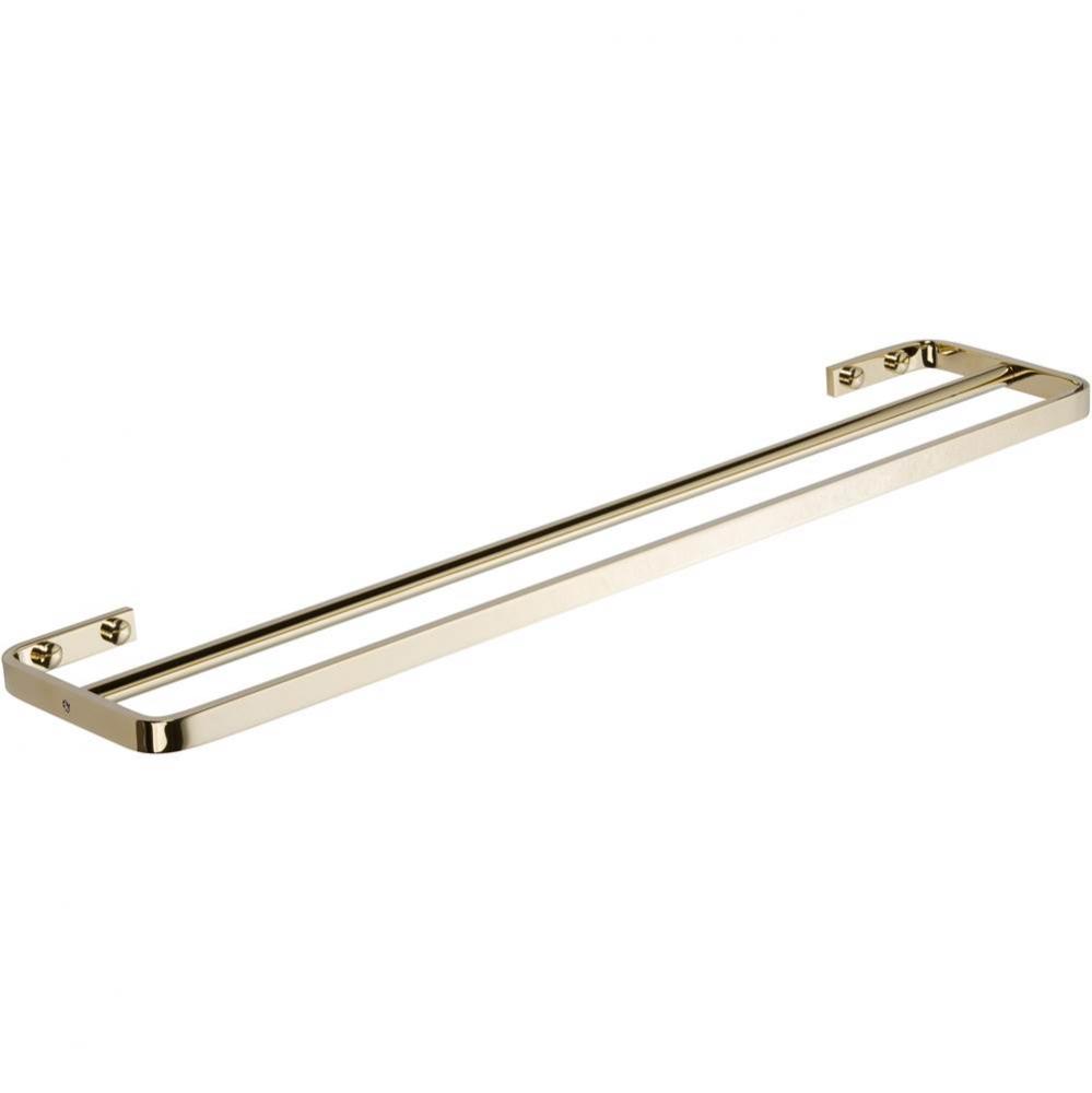 Solange Bath Towel Bar 24 Inch Double French Gold