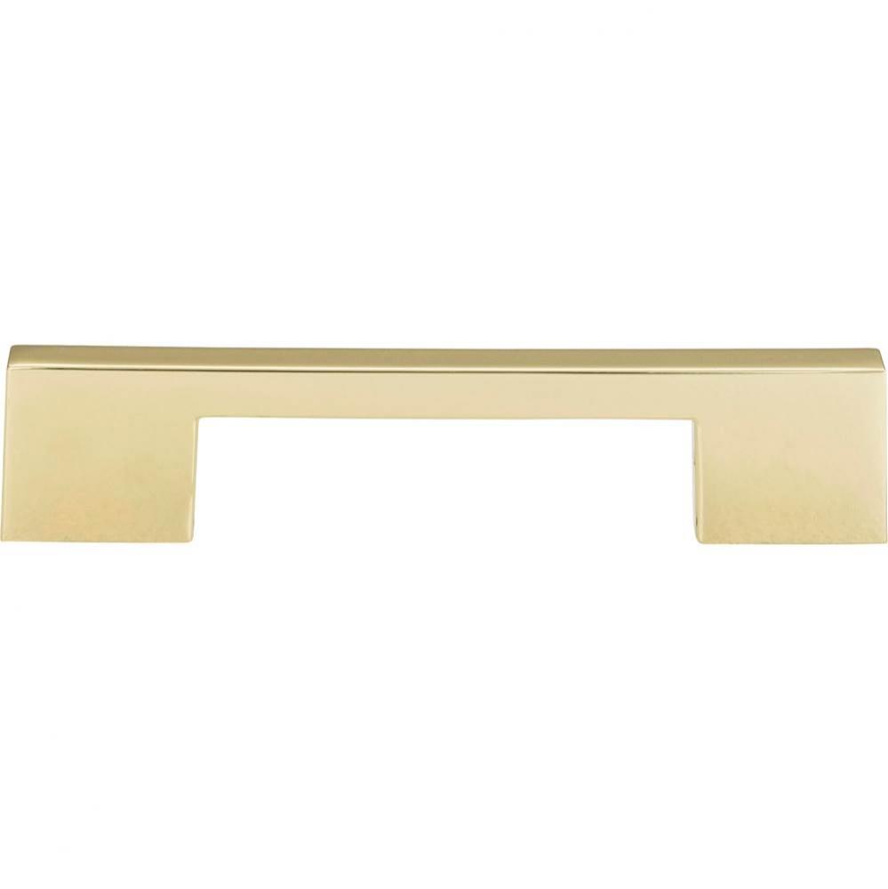 Thin Square Pull 5 1/16 Inch (c-c) French Gold