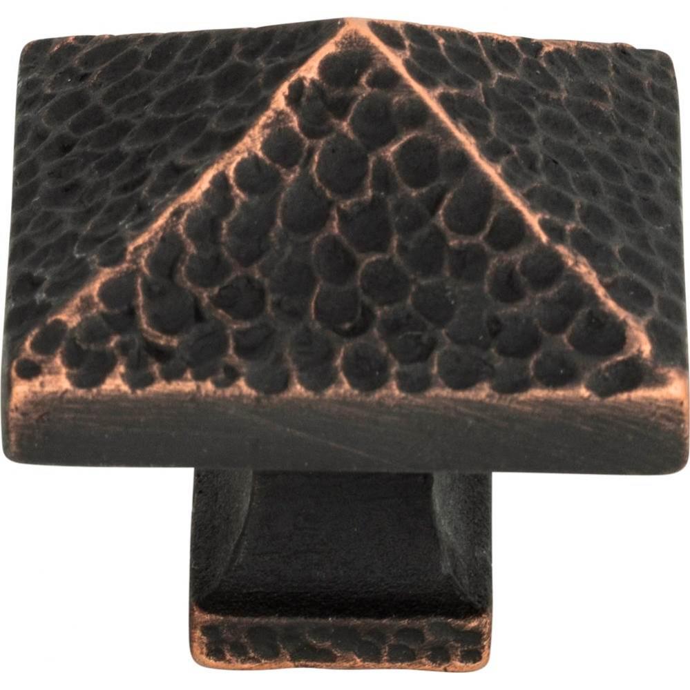 Craftsman Square Knob 1 1/4 Inch Venetian Bronze